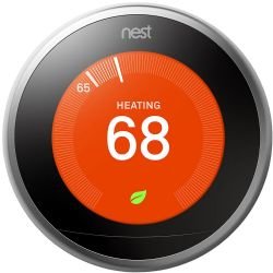 Nest Learning Thermostat 3rd Generation - Wi-Fi/Bluetooth - Android/iOS - Stainless Steel